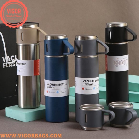 Vacuum Flask Thermos Cup & Luxury Coffee Mug Table Top USB Charging Combo Pack - Picture 3 of 12